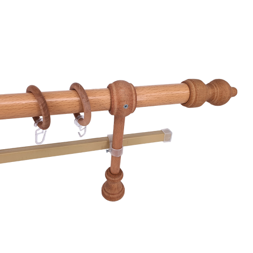 Карниз в сборе  двухрядный Classik JK, бук
