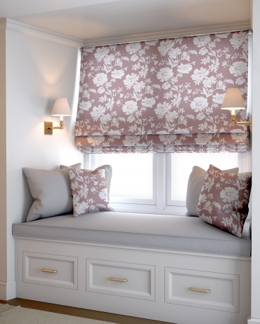 Римская штора CAPRICCIO Ткань c цветами 60Х170см